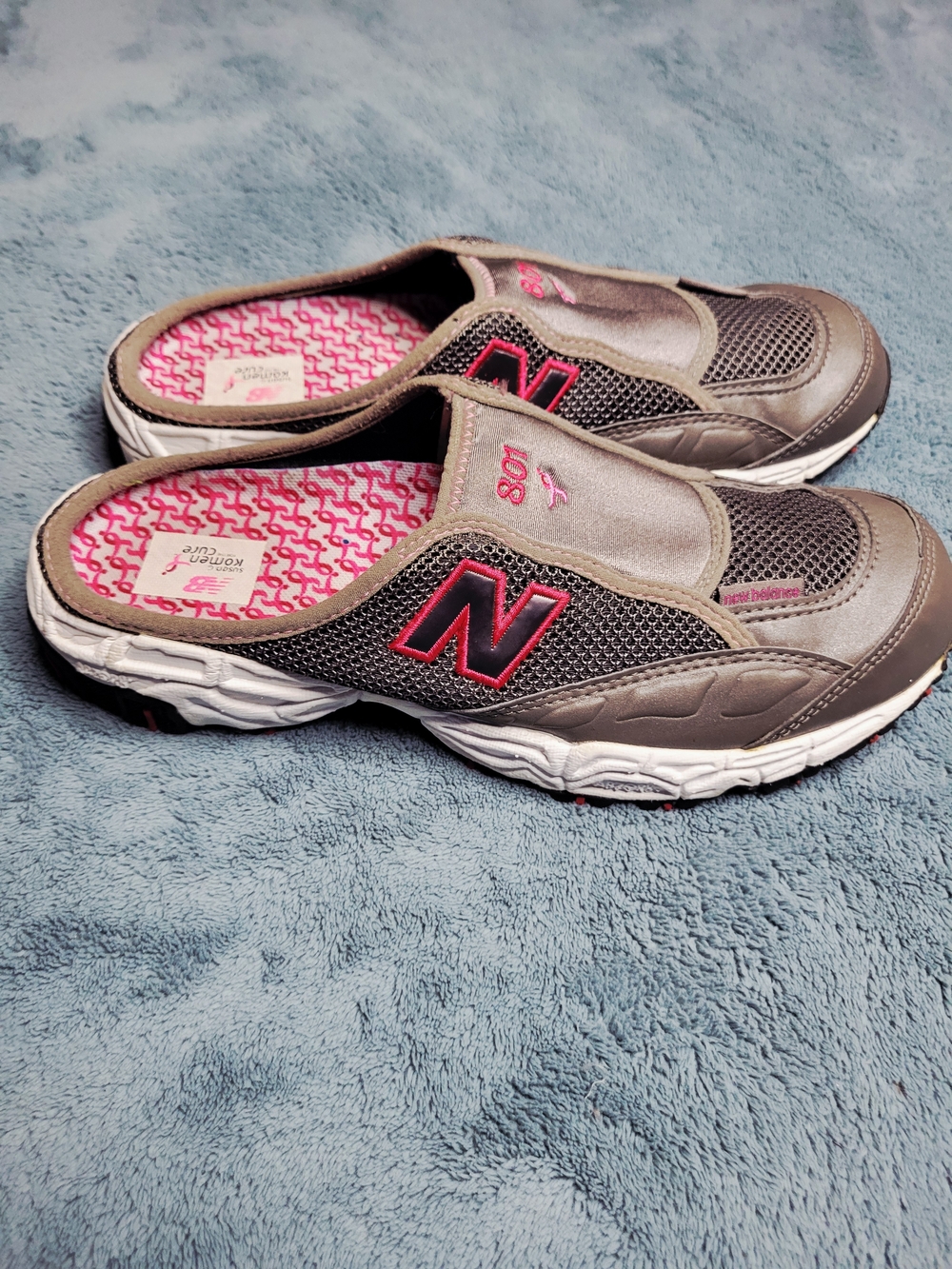 New Balance 801 Susan G Komen Breast Cancer Awareness Slip On Mules